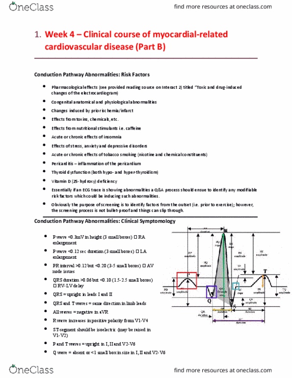 EHR519 Lecture Notes - Lecture 4: Cardiac Resynchronization Therapy, Cardiovascular Disease, Catheter Ablation thumbnail