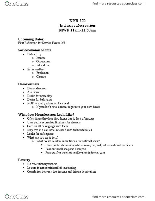 KNR 270 Lecture Notes - Lecture 5: Disposable And Discretionary Income, Shampoo thumbnail