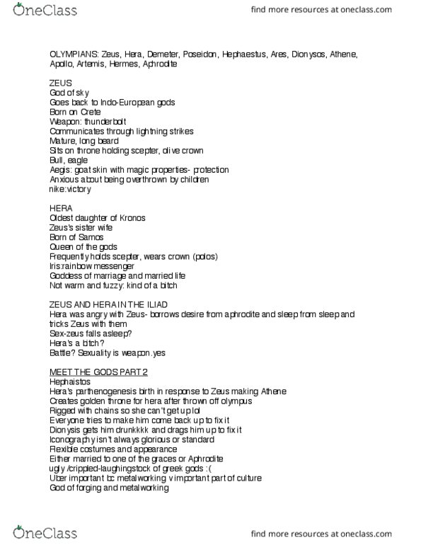 CMLT316 Lecture Notes - Lecture 2: Metalworking, Parthenogenesis, Lightning thumbnail