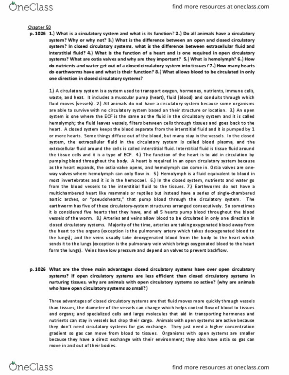 BIO 012 Lecture Notes - Lecture 20: Systolic Geometry, Carbonic Anhydrase, Skeletal Muscle thumbnail