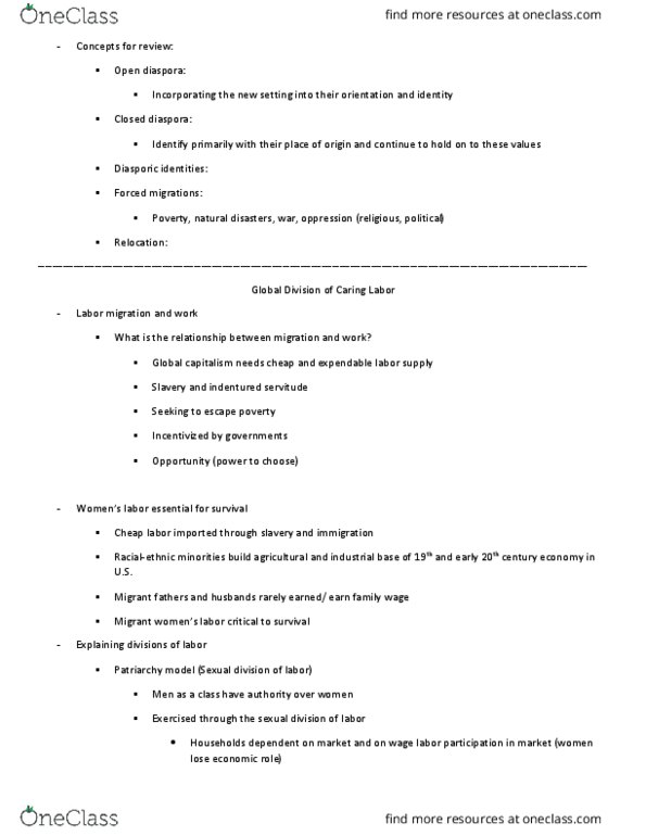 GEN&SEX 50B Lecture Notes - Lecture 9: Wage Labour, Nuclear Family, Commodification thumbnail