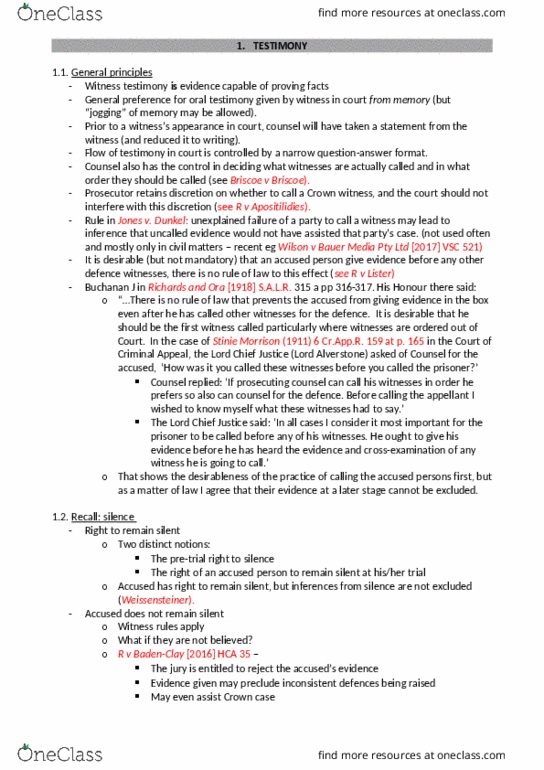 5194LAW Lecture Notes - Lecture 5: Bauer Media Group, Exclusionary Rule, Voir Dire thumbnail