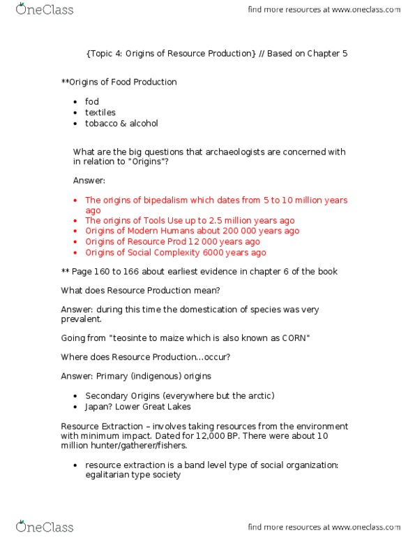 ANT200H5 Lecture Notes - Scapula, Pastoralism, Animal Husbandry thumbnail