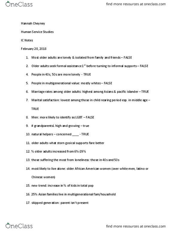 HSS 326 Lecture 6: HSS Special Populations Notes 2-28 thumbnail