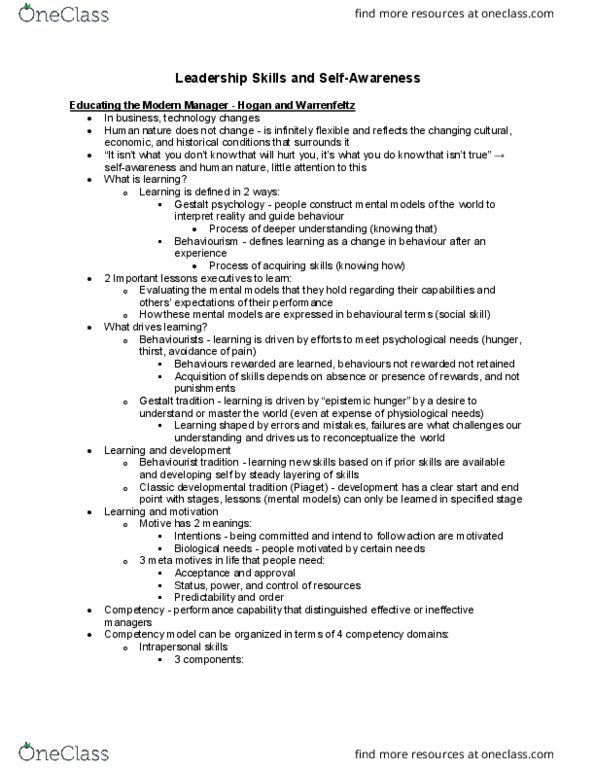 MGHC02H3 Lecture 2: Educating the Modern Manager, Doing an Alexander & Managing Oneself thumbnail