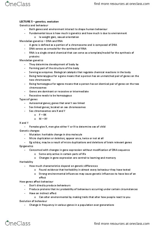 7120 Lecture Notes - Lecture 5: Cerebrospinal Fluid, Neural Development, Mendelian Inheritance thumbnail