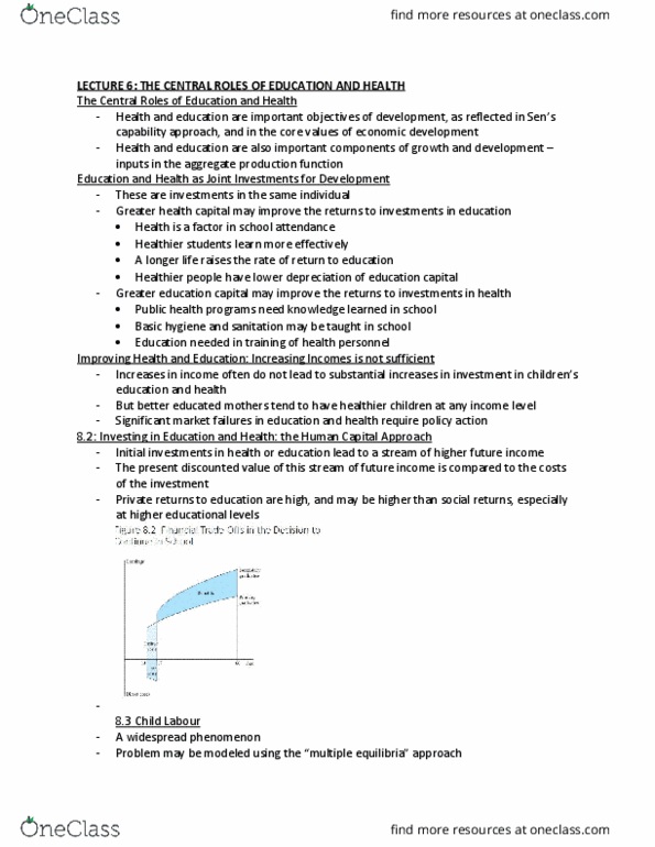 ECO 2117 Lecture Notes - Lecture 6: Capability Approach, Public Health, Production Function thumbnail