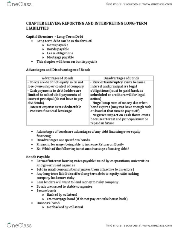 COMMERCE 1BA3 Lecture Notes - Market Rate, Interest Expense, Promissory Note thumbnail