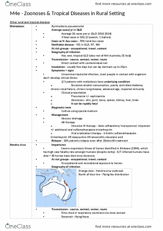 MEDI7305 Lecture Notes - Lecture 13: Chancroid, Eosinophilia, Mycobacterium Ulcerans thumbnail