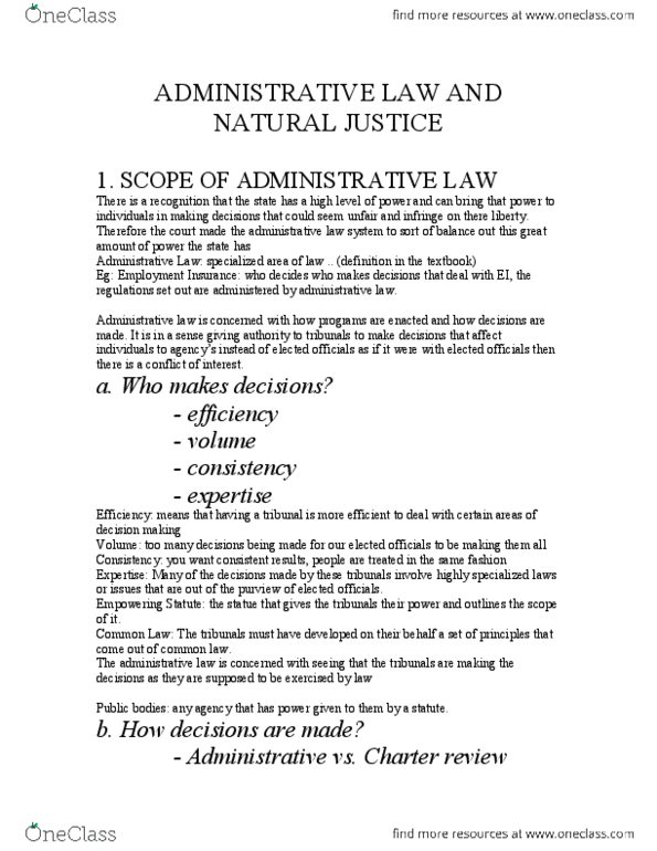 POLSCI 3NN6 Lecture Notes - Lecture 5: Natural Justice, Fundamental Justice, Unemployment Benefits thumbnail