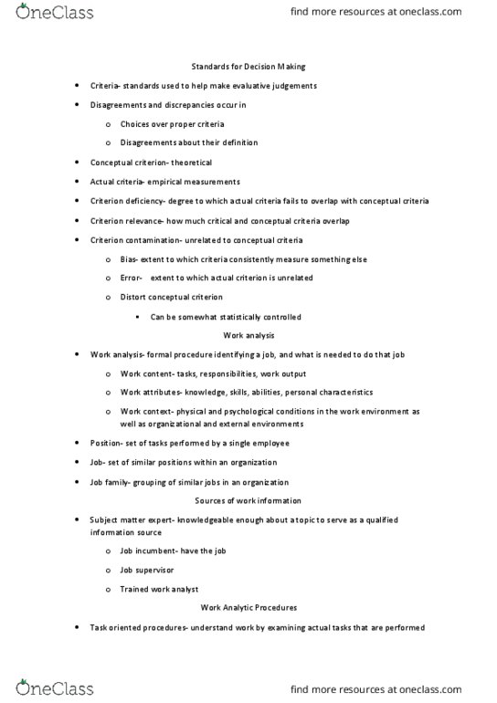 PSYC 31773 Lecture Notes - Lecture 3: Genetic Linkage, Onet.Pl, Occupational Information Network thumbnail