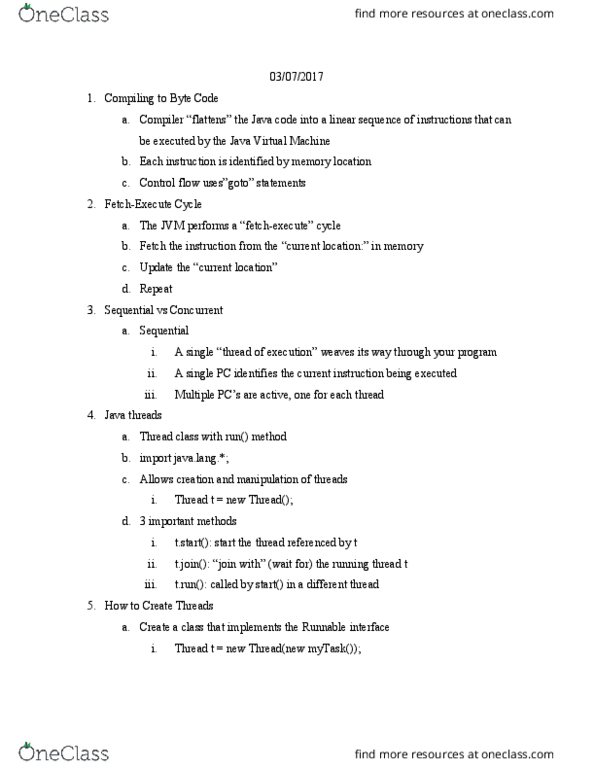 CS 18000 Lecture Notes - Lecture 12: Domain Decomposition Methods, Control Flow thumbnail