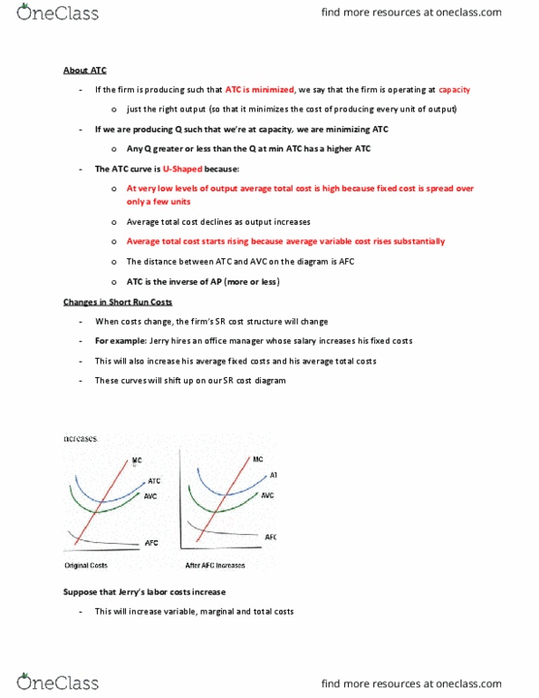 ECON 1B03 Lecture Notes - Lecture 6: Average Cost, Average Variable Cost, Fixed Cost thumbnail