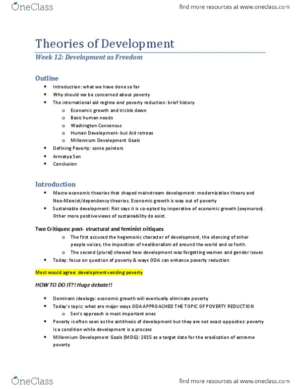 GS211 Lecture Notes - Millennium Development Goals, Brinell Scale, Washington Consensus thumbnail