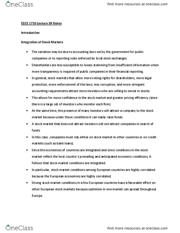 EECS 1710 Lecture Notes - Lecture 39: Financial Statement thumbnail