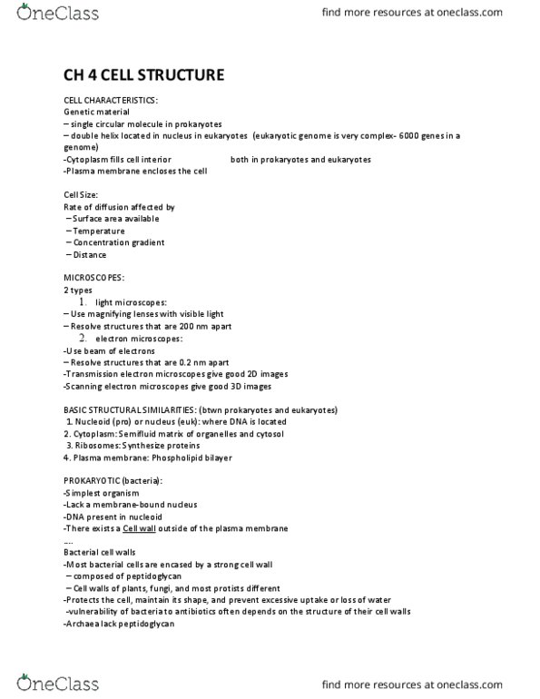 BIOL 2311 Lecture Notes - Lecture 4: Secretory Protein, Histocompatibility, Final Destination 3 thumbnail