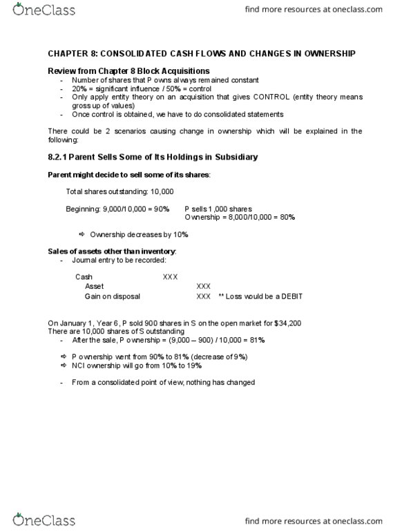 CCFC 513 Lecture Notes - Lecture 11: Income Statement thumbnail