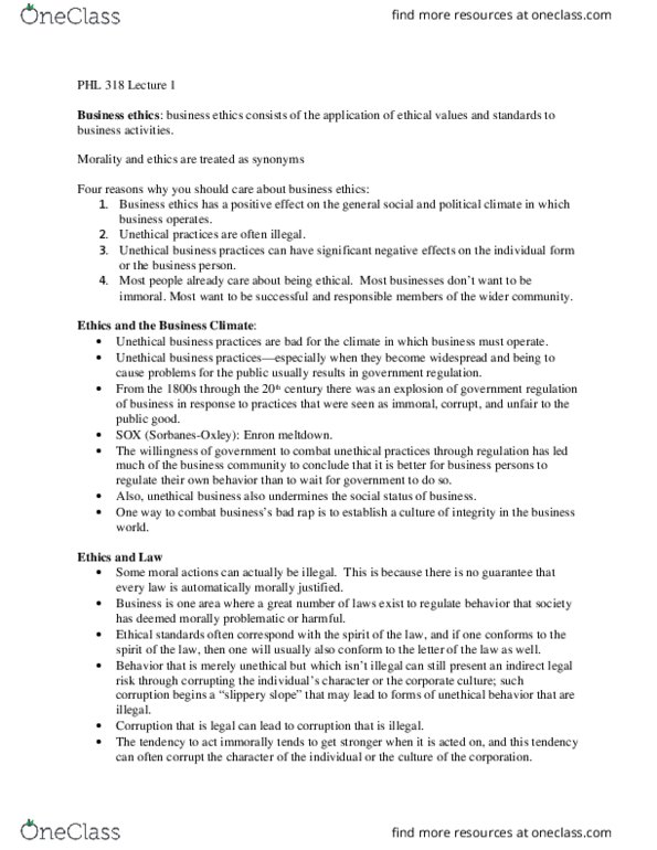 PHL 318 Lecture Notes - Lecture 1: Opportunity Cost, Shell Money, Absenteeism thumbnail