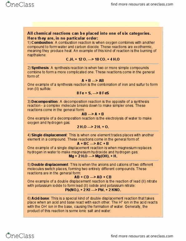 CHEM 10 Lecture Notes - Lecture 7: Sodium Bromide, Sodium Hydroxide, Potassium Iodide thumbnail