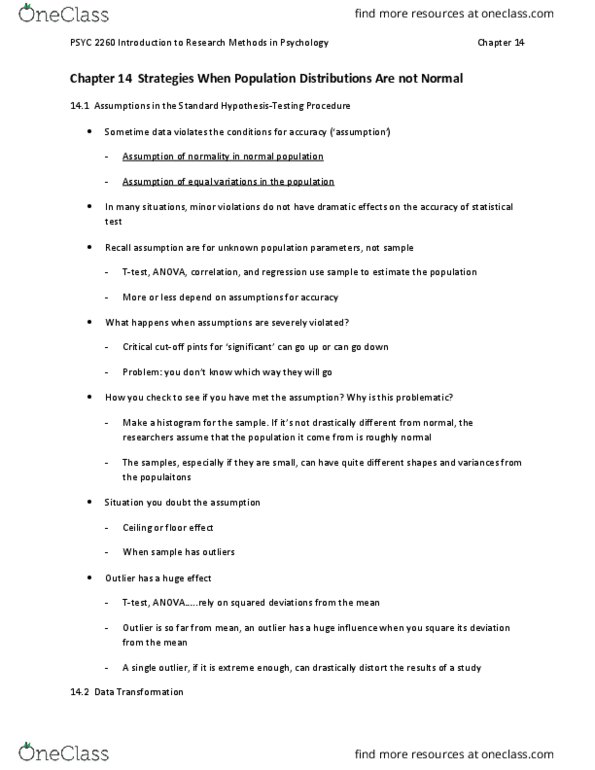 PSYC 2260 Lecture Notes - Lecture 14: Null Hypothesis, Parametric Statistics, Normal Distribution thumbnail