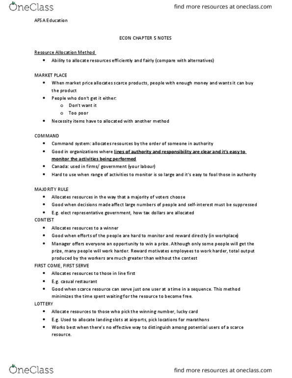 ECON101 Chapter Notes - Chapter 5: European Cooperation In Science And Technology, Marginal Cost, Barista thumbnail