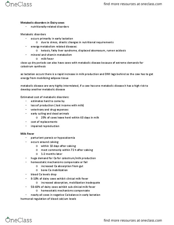 ANSC 460.3 Lecture Notes - Lecture 6: Palatability, Subcutaneous Injection, Zeolite thumbnail