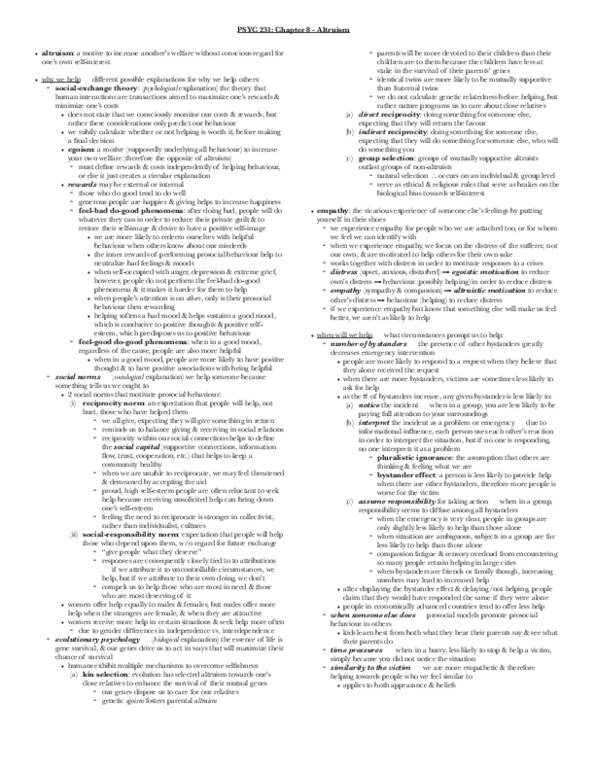 PSYC 231 Chapter 8: PDF PSYC 231 Notes - Ch. 8 thumbnail
