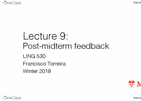 LING 530 Lecture Notes - Lecture 8: Fourier Analysis, Multidimensional Scaling, Spectral Density thumbnail