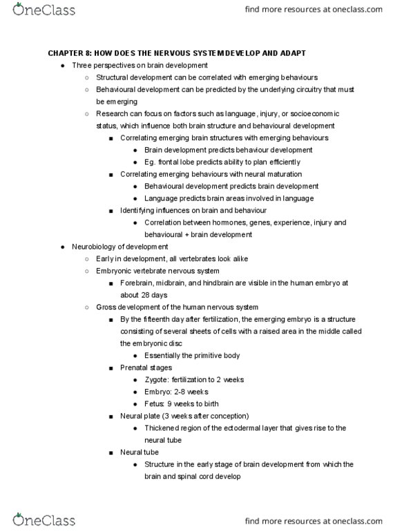 NEUR 2600 Lecture Notes - Lecture 8: Attention Deficit Hyperactivity Disorder, White Matter, Psychopathology thumbnail