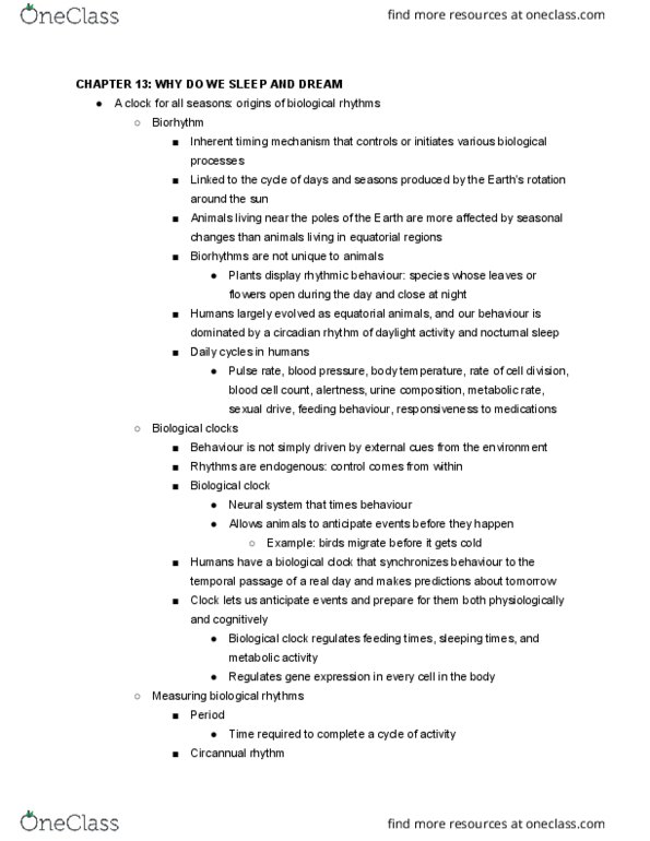 NEUR 2600 Lecture Notes - Lecture 13: Implicit Memory, Sensory Deprivation, Reticular Formation thumbnail