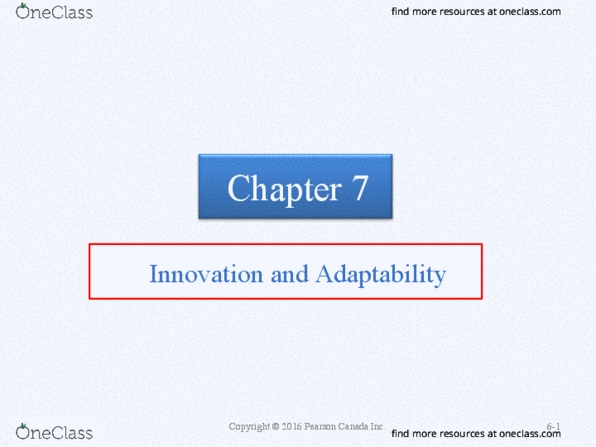 MGMT-121 Chapter 7: Ch 7 Innovation and Adaptability thumbnail