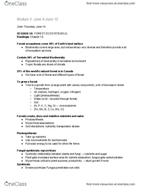 ENV100Y5 Lecture Notes - Lecture 32: Laterite, Understory, Agroforestry thumbnail