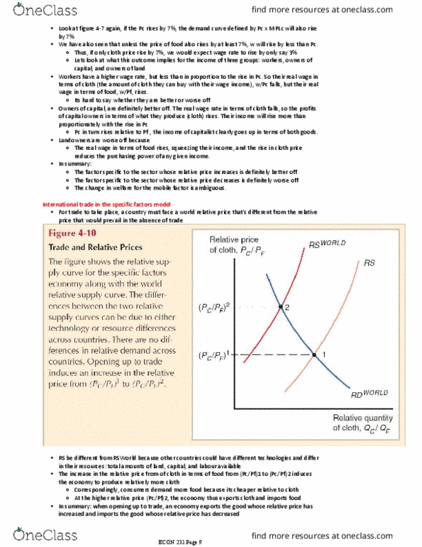 ECON 202 Chapter Notes - Chapter 4: Autarky, Budget Constraint, Real Wages thumbnail