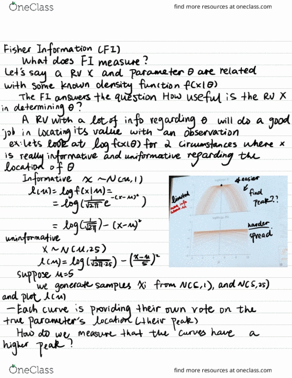 STAT 135 Lecture Notes - Lecture 11: Fisher Information thumbnail