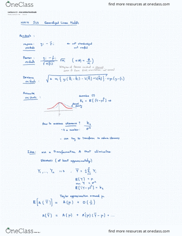 MATH 523 Lecture 12: MATH 523 - Lecture 12 thumbnail