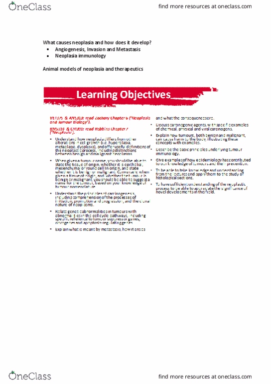 BMS314 Lecture Notes - Lecture 31: Chemotherapy, Elsevier, Fibronectin thumbnail