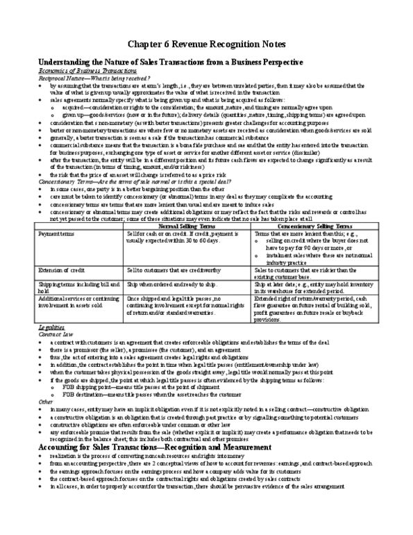 MGAC01H3 Chapter Notes - Chapter 6: Credit Risk, Barter, Fide thumbnail