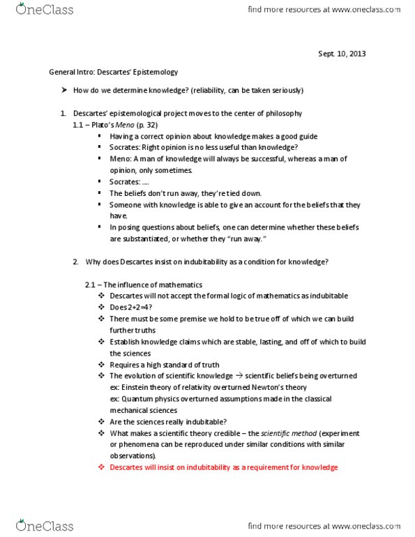 PHI 3170 Lecture Notes - Philosophy Of Science, Raw Image Format, Coherence Theory thumbnail