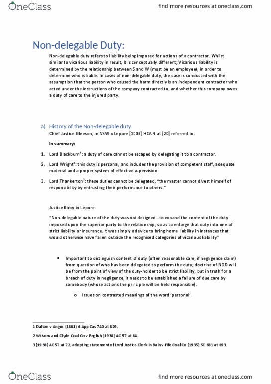 LAWS1003A Lecture Notes - Lecture 7: Nsw Law Reports, Municipality Of Leichhardt, William Gummow thumbnail