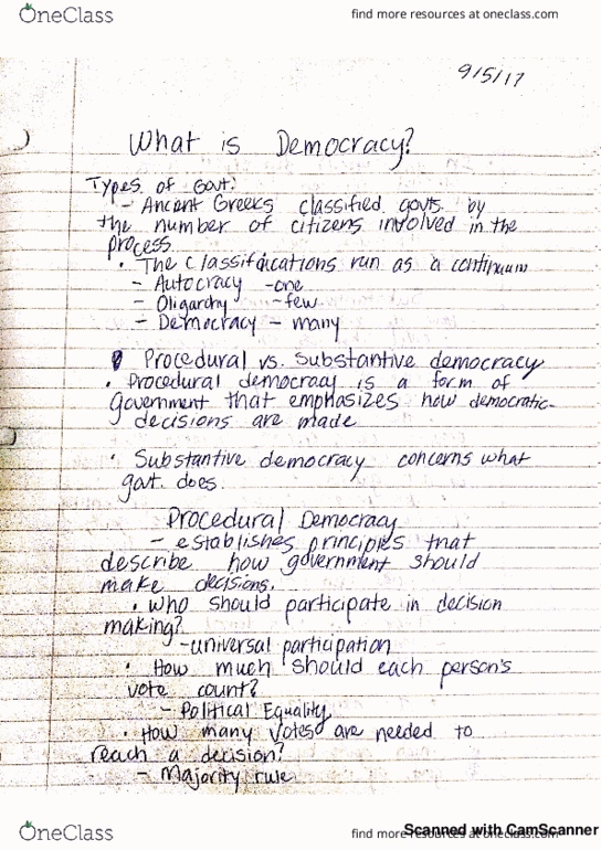 POLI 001 Lecture 11: What is Democracy? thumbnail