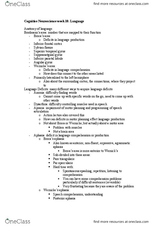 KHA303 Lecture Notes - Lecture 10: Province Of Potenza, Phoneme, Morpheme thumbnail