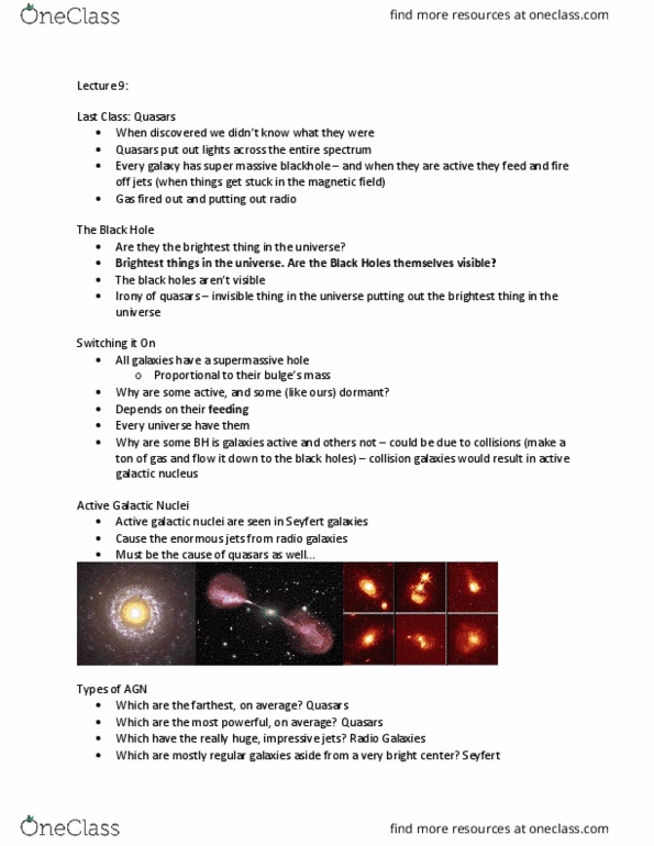 PCS 581 Lecture Notes - Lecture 9: Hot Jupiter, Protogalaxy, Astrobiology thumbnail