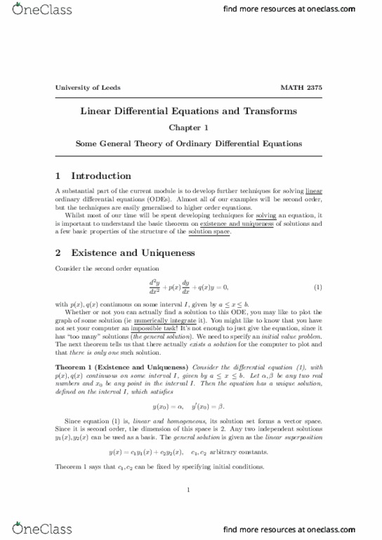 MATH 2412 Lecture Notes - Lecture 7: Convolution Theorem, Linear Algebra, Quadratic Equation thumbnail