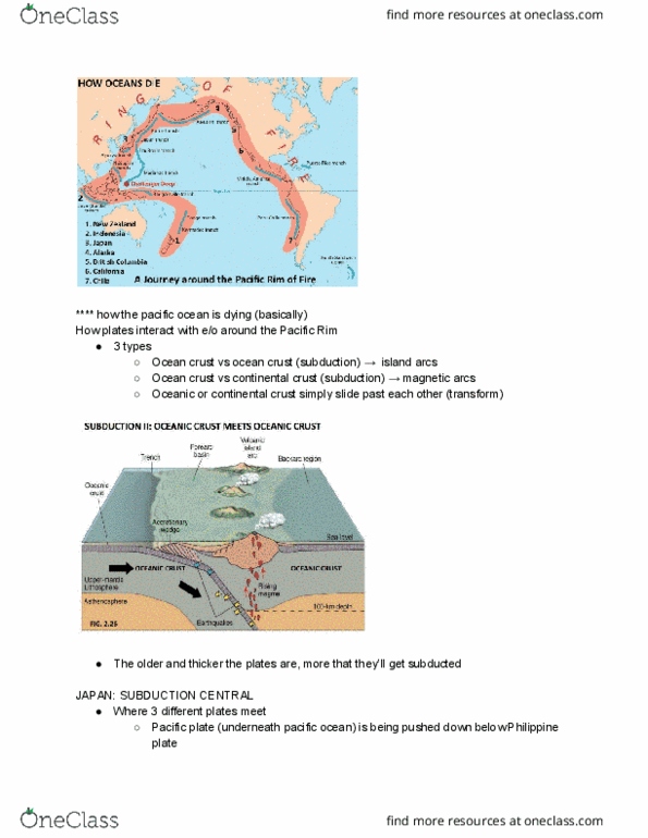 EESA06H3 Lecture Notes - Lecture 7: Seismology, Soil Horizon, Eurasian Plate thumbnail