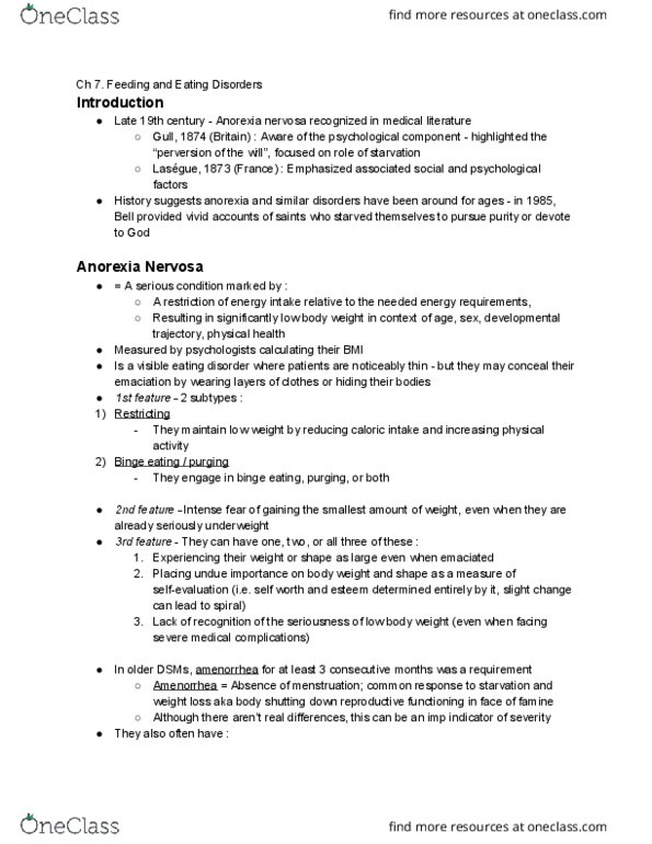 Psychology 2030A/B Chapter Notes - Chapter 7: Intellectual Disability, Delayed Milestone, Dysfunctional Family thumbnail