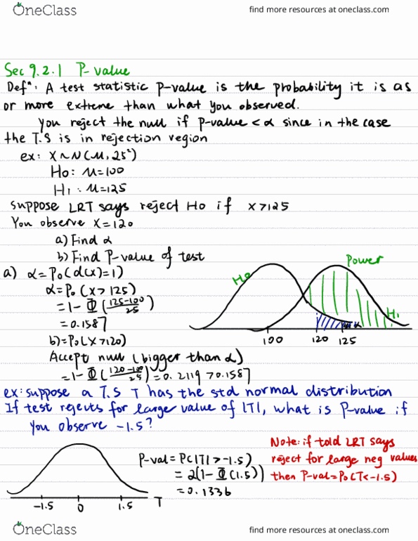 STAT 135 Lecture Notes - Lecture 19: Test Statistic thumbnail