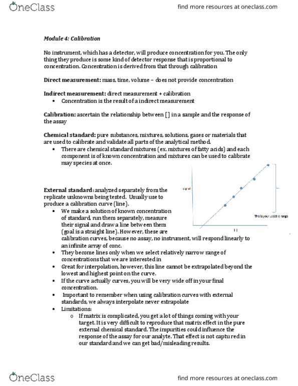 CHM 4354 Lecture Notes - Lecture 3: Analyte, Internal Standard thumbnail