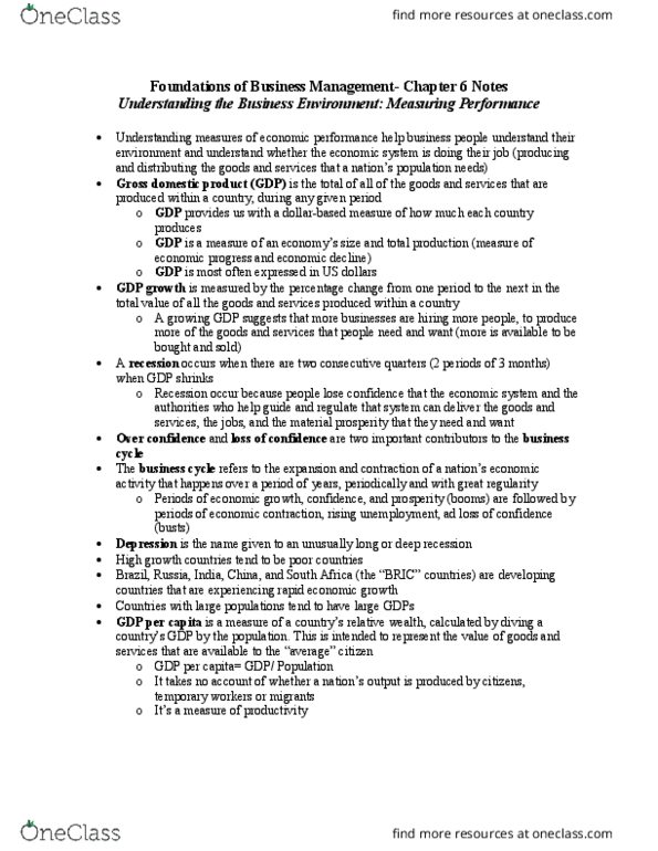 MGTA05H3 Chapter Notes - Chapter 6: Business Cycle, Lorenz Curve, Underemployment thumbnail