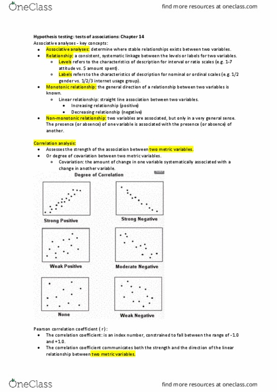 MARK205 Lecture Notes - Lecture 10: Descriptive Statistics, Statistical Significance, Statistical Hypothesis Testing thumbnail