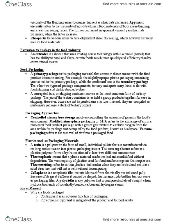 PSYC 2390 Lecture Notes - Lecture 3: Apparent Viscosity, Corrugated Box Design, Shear Rate thumbnail